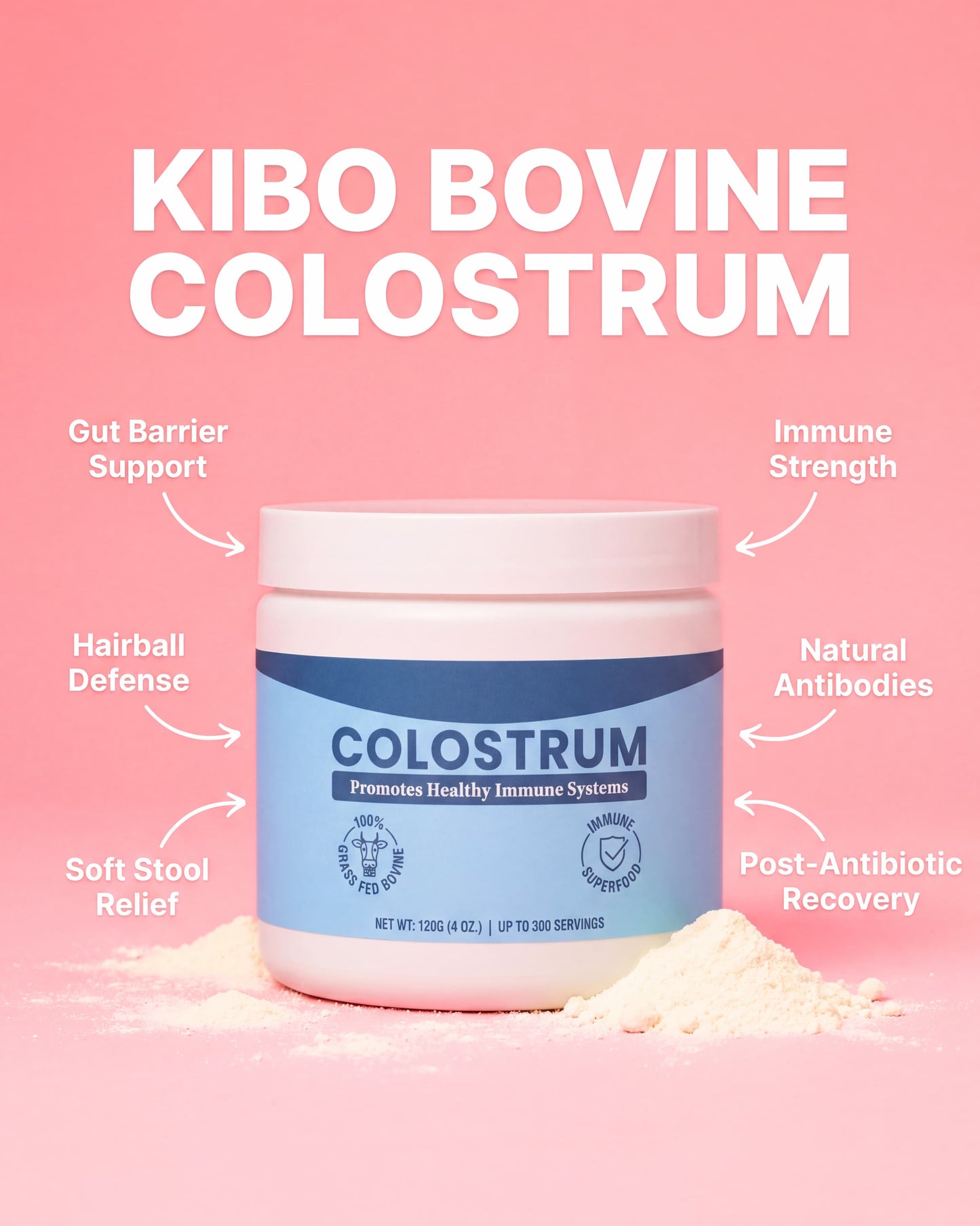 Kibo Bovine Colostrum Complete Gut & Digestive Support